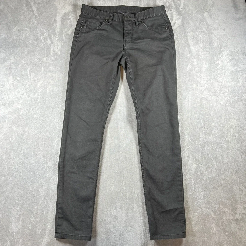 Patagonia Womens Size 6 Organic‎ Cotton Slim Fit 5-Pocket Pants Forge Grey